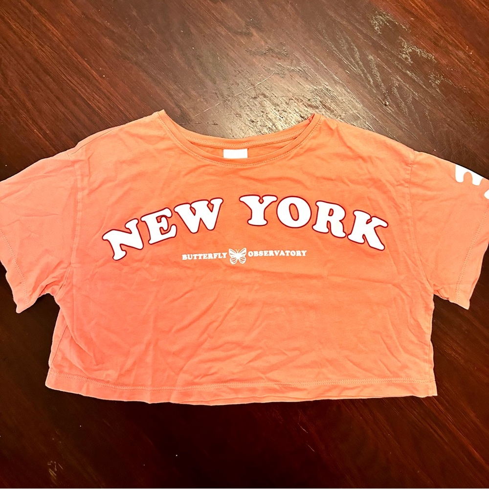 Girls Zara New York Crop Top